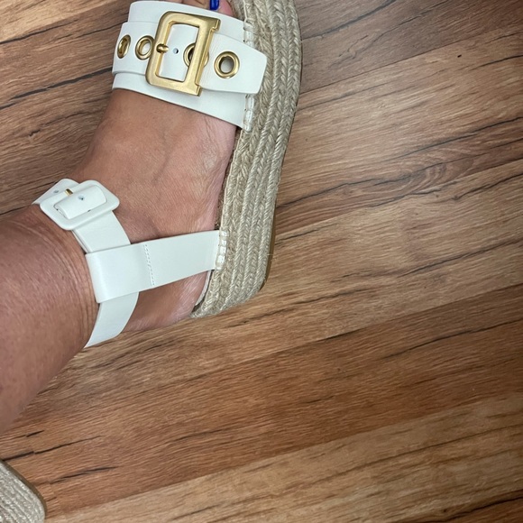 DIOR Off White 1121D-Dior Wedge Sandals NWT - Picture 12 of 12